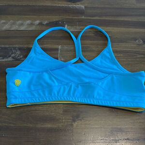 Yellowberry Tink Sports Bra Blue Large Active Yoga